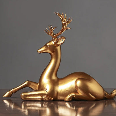 Golden Stag Wine Rack Table Ornaments