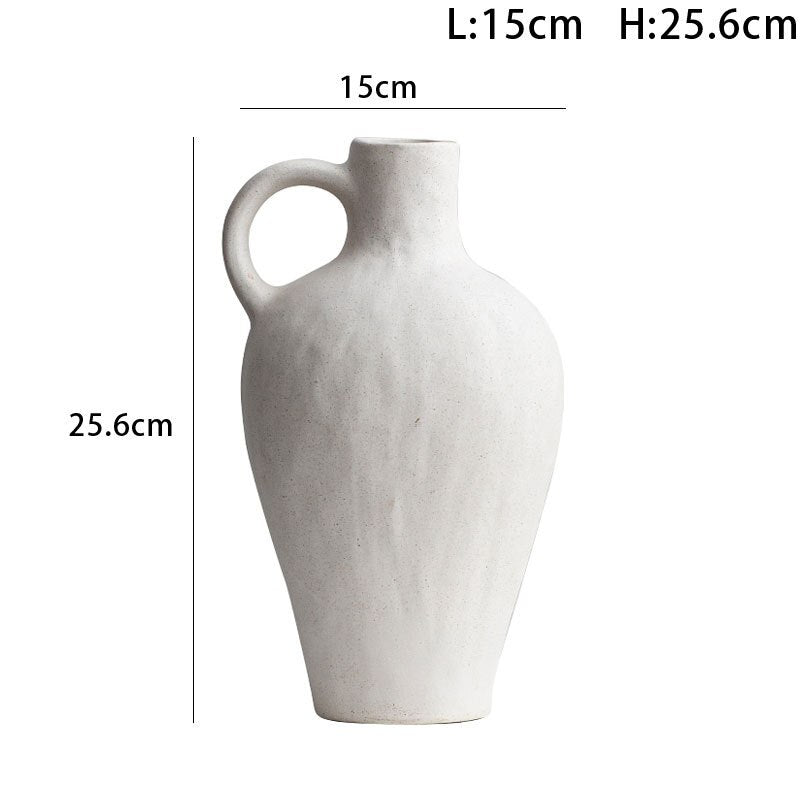 Vintage Style Ceramic Vase With Handle