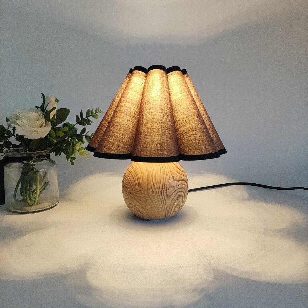 Dimmable Wooden Bedside Lamp