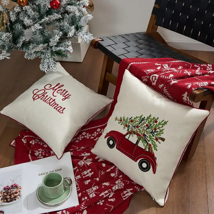 Holly Jolly Cushion Covers