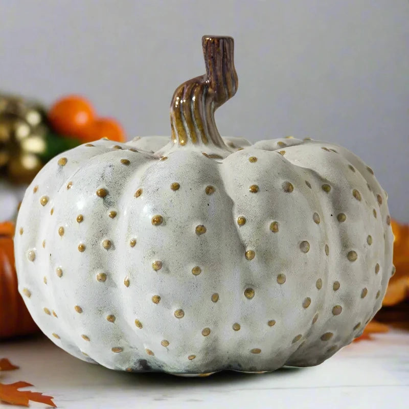 Porcelain Pumpkin Table Ornament