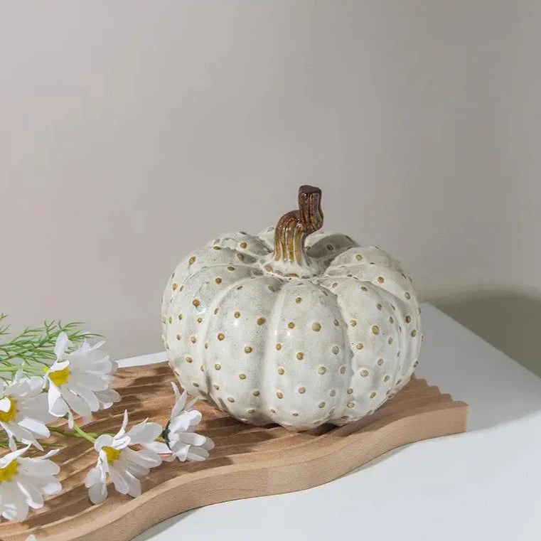 Porcelain Pumpkin Table Ornament