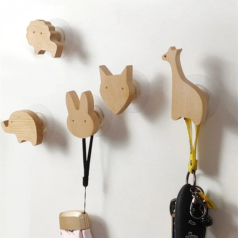 Nordic Wooden Animal Hook