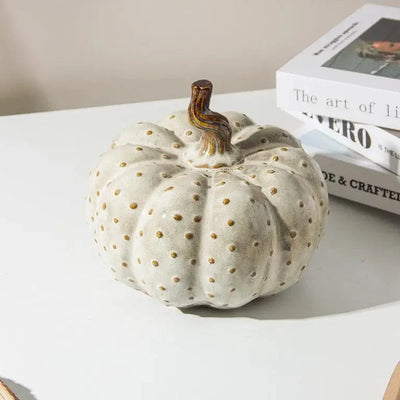 Porcelain Pumpkin Table Ornament