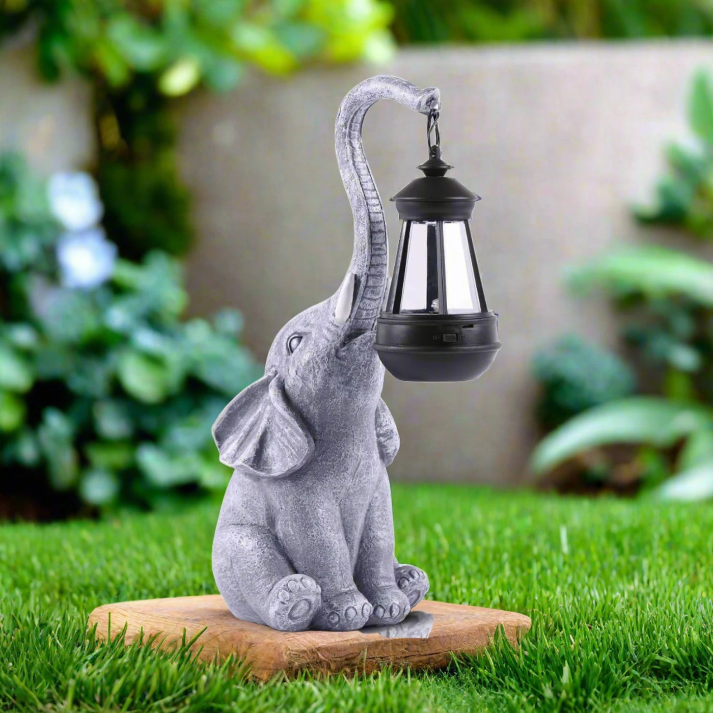 Solar Light Elephant Garden Ornament