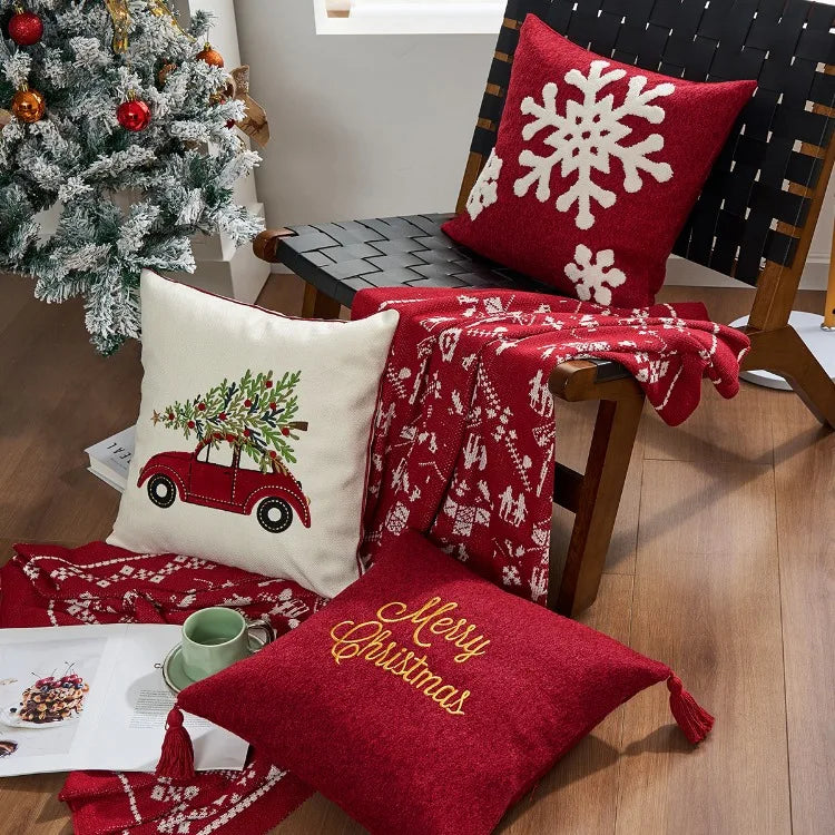 Holly Jolly Cushion Covers