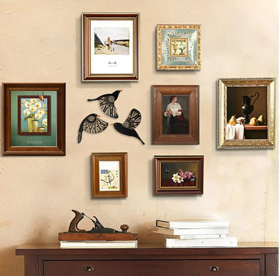 3pcs Wood Bird Wall Art