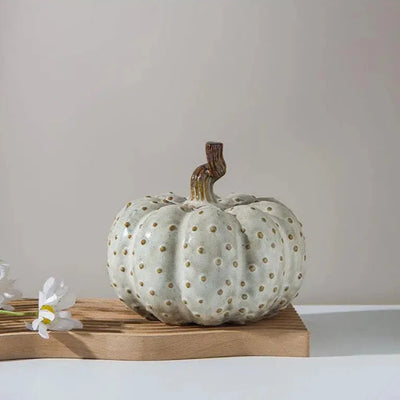 Porcelain Pumpkin Table Ornament