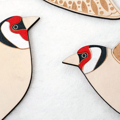 3pcs Wood Bird Wall Art