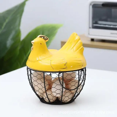 Hen-shaped Egg Storage Basket