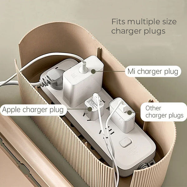 Nordic Plug Storage Box & Wire Organizer