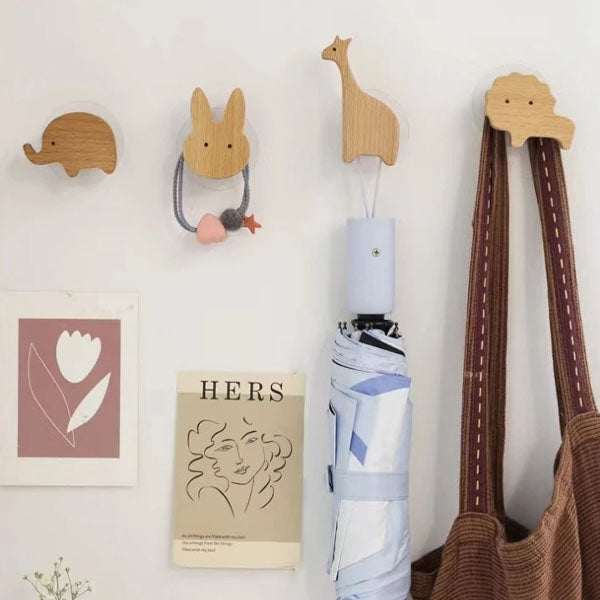 Nordic Wooden Animal Hook