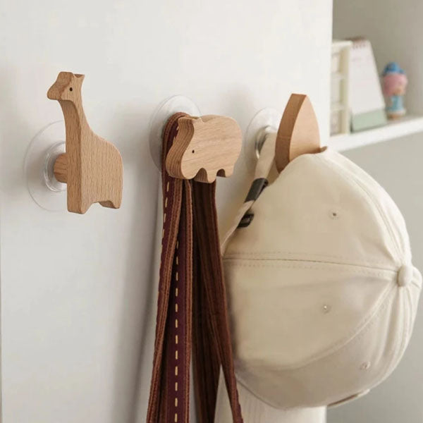 Nordic Wooden Animal Hook