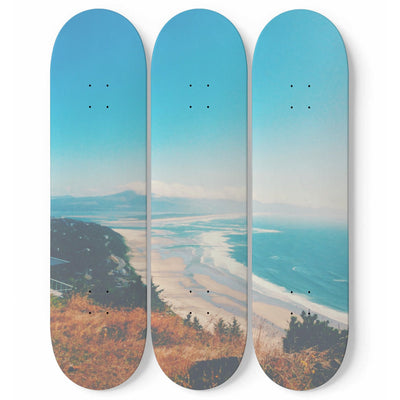 Malibu Beach 3 Skateboards Wall Art - Glamorous Hangups Ltd