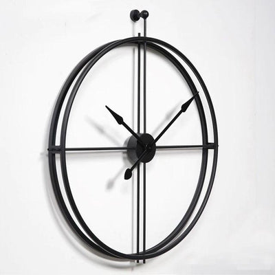 Oversized Minimalist Metal Wall Clock - Glamorous Hangups Ltd