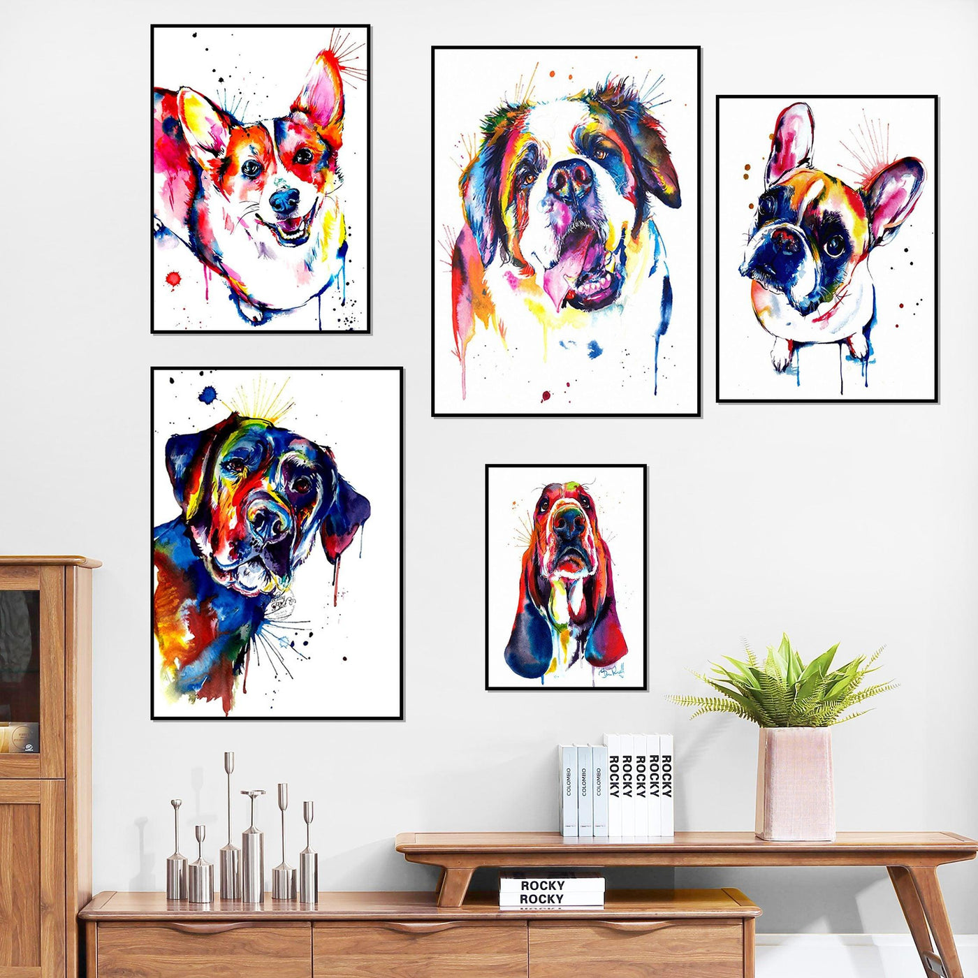 Pop Art Dog Canvas Wall Art - Glamorous Hangups Ltd