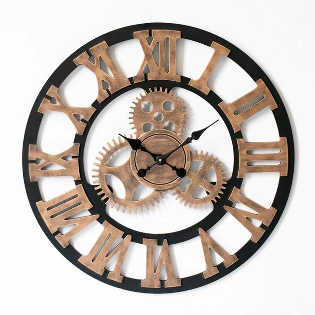Industrial Gear Large Wall Clock - Glamorous Hangups Ltd
