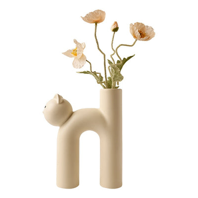 Cat Shaped Minimalist Vase