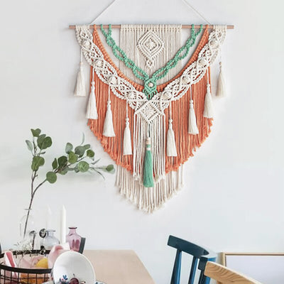 Bohemian Hand-Woven Tapestry Wall Hanging
