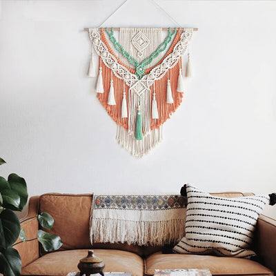 Bohemian Hand-Woven Tapestry Wall Hanging