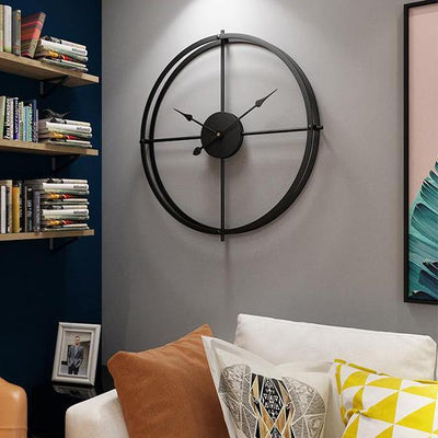 Minimalist Metal Wall Clock - Glamorous Hangups Ltd