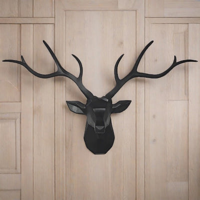 3D Nordic Stag Head Wall Mount 78cm - Glamorous Hangups Ltd