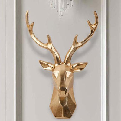 Geometric Deer Head Wall Mount - Glamorous Hangups Ltd