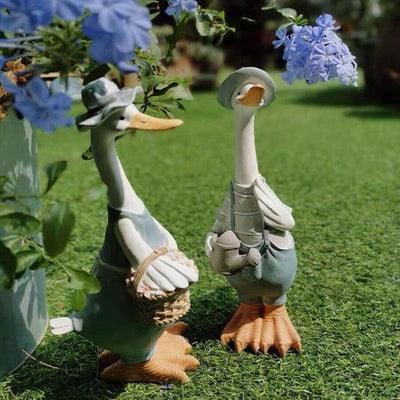 Mr & Mrs Duck Garden Ornaments - Glamorous Hangups Ltd