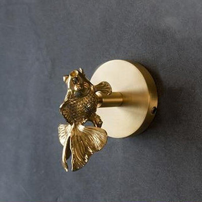 Brass Luxury Wall Hooks Gold Decorative Brushed Gold Animal Coat