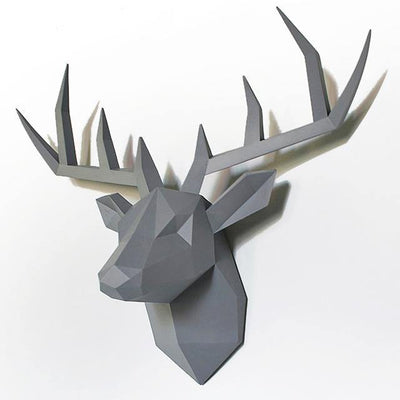 Medium Nordic Stag Head 3D Wall Art - Glamorous Hangups Ltd