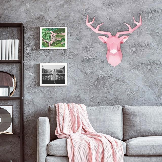 Large Nordic Stag Head 3D Wall Art - Glamorous Hangups Ltd