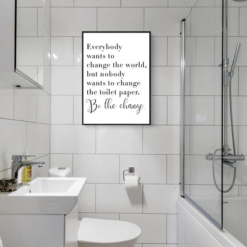 Everybody Wants to Change the World Bathroom Wall Art - Glamorous Hangups Ltd