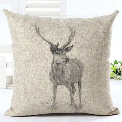Stag & Deer Cushion Cover - Glamorous Hangups Ltd