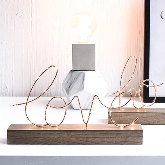 LOVE & HOME LED Table Light - Glamorous Hangups Ltd
