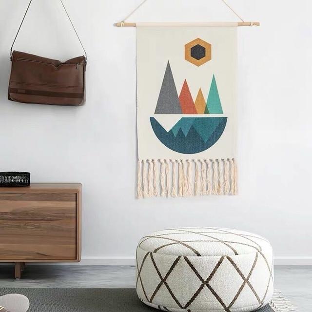 Scandi Boho Hanging Wall Tapestry - Glamorous Hangups Ltd