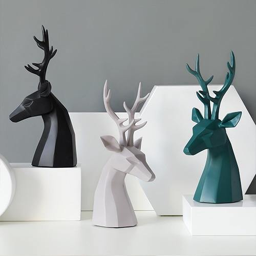 Stag & Vase Resin Table Ornament - Glamorous Hangups Ltd