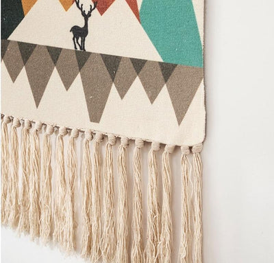 Scandi Boho Hanging Wall Tapestry - Glamorous Hangups Ltd