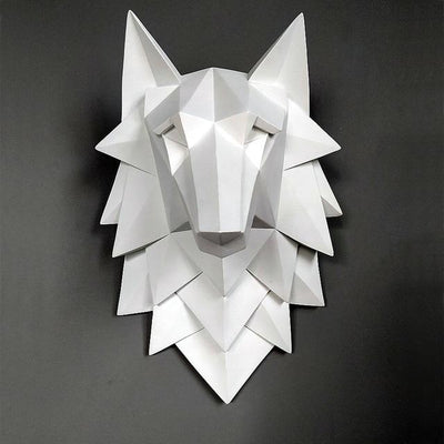 Wolf Head Geometric Wall Mount - Glamorous Hangups Ltd