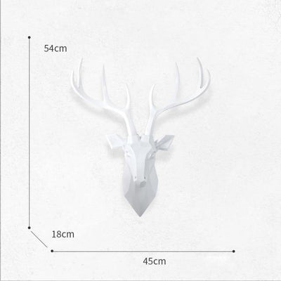 Large Geometric Deer Head Wall Mount - Glamorous Hangups Ltd