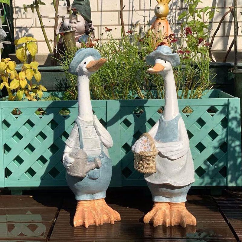 Mr & Mrs Duck Garden Ornaments - Glamorous Hangups Ltd