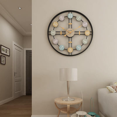 Multicolour Modern Metal Wall Clock - Glamorous Hangups Ltd