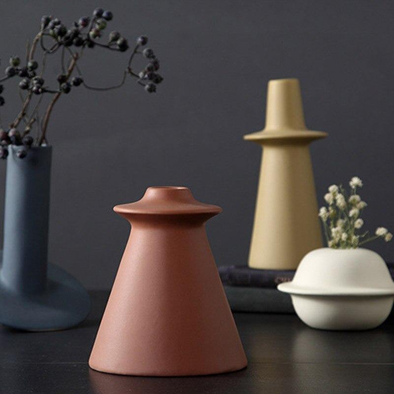 Geometric Irregular Ceramic Vase - Glamorous Hangups Ltd