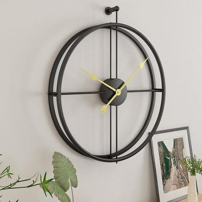 Large Minimalist Metal Wall Clock - Glamorous Hangups Ltd