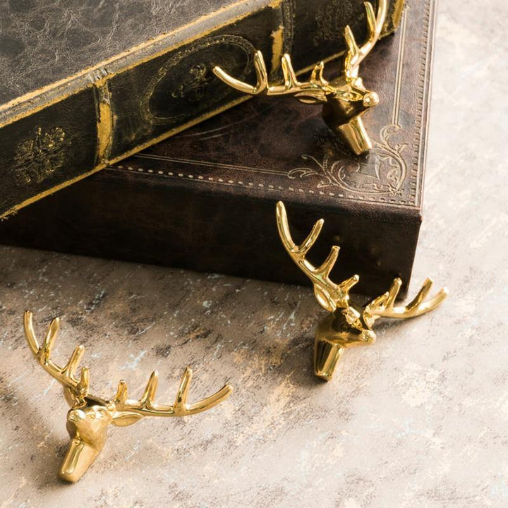thumbnail image 2 of Golden Brass Deer Face Main Door Pull Handle, Size: 14inch, Nickel At 2 of 13