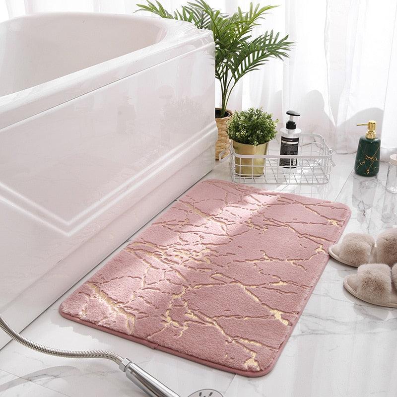 Luxury Marble Non-Slip Bathmat - Glamorous Hangups Ltd