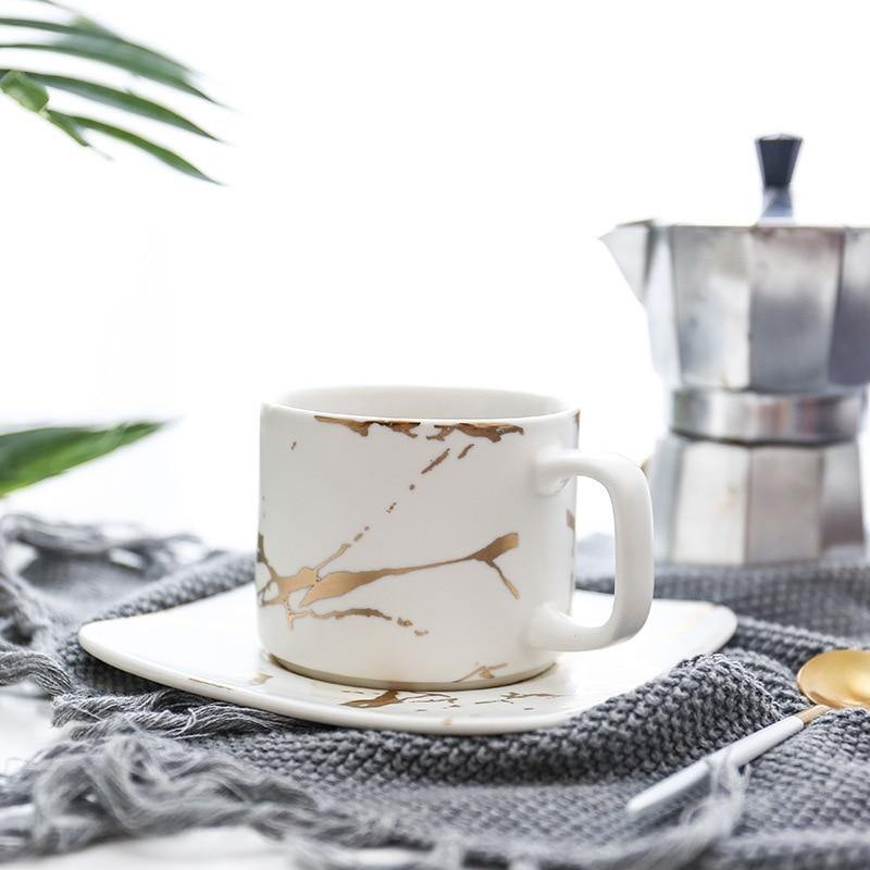 Gold Marble Coffee Mugs - Glamorous Hangups Ltd