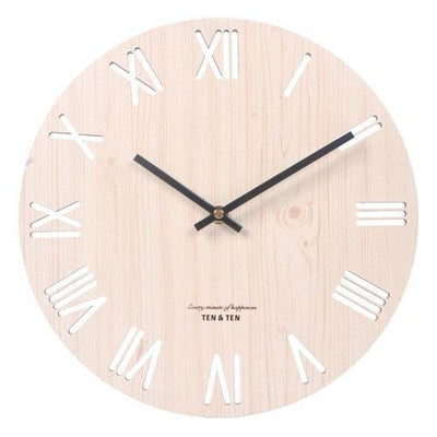 Nordic Minimalist Wooden Wall Clock - Glamorous Hangups Ltd
