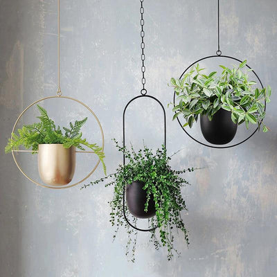 Metal Hanging Plant Pot - Glamorous Hangups Ltd