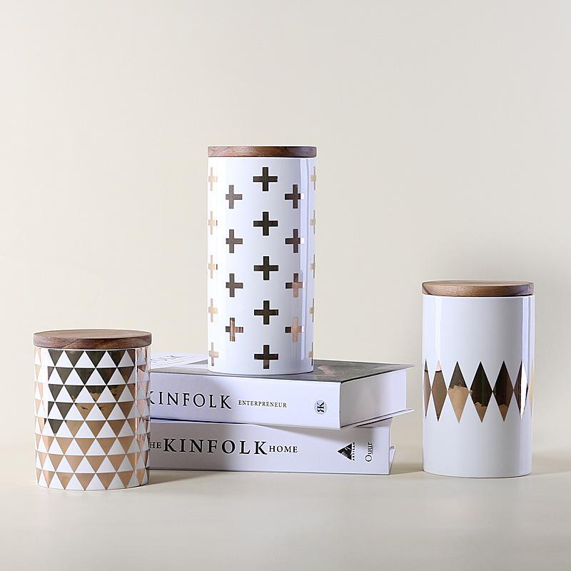 Nordic Ceramic Kitchen Canisters - Glamorous Hangups Ltd
