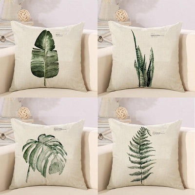 Nordic Leaves Cushion Cover - Glamorous Hangups Ltd